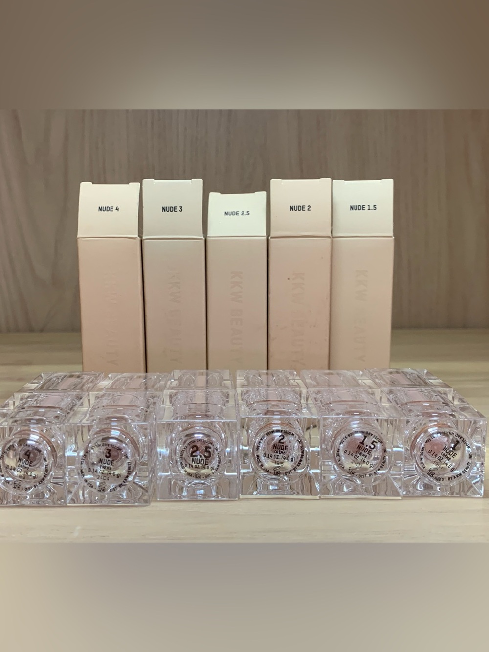 RARE KKW Beauty Nude Lipstick Vault Lot - 6 Shades 1 to 4 (4 BNIB / New)